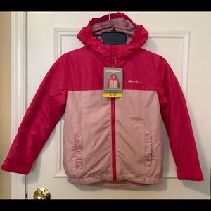 (S-M-L)Eddie Bauer Youth Girl 3in1 pink jacket